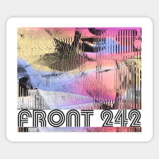 Front 242 //// Fan Art Tribute Design Sticker